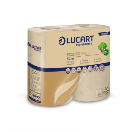 LUCART ECONATURAL Papier Toaletowy z recyklingu 4szt